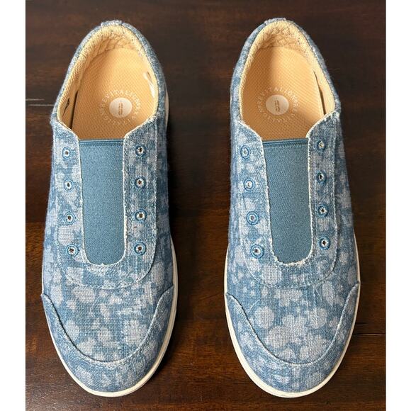 Revitalign Orthotic Canvas Slip-Ons - Santa Margarita Bloom Size 7.5 - Picture 2 of 8